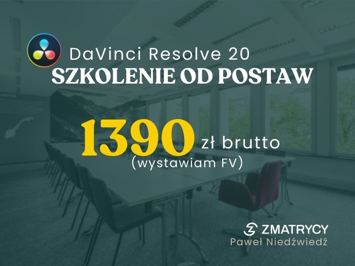 Szkolenia Grupowe Davinci Resolve