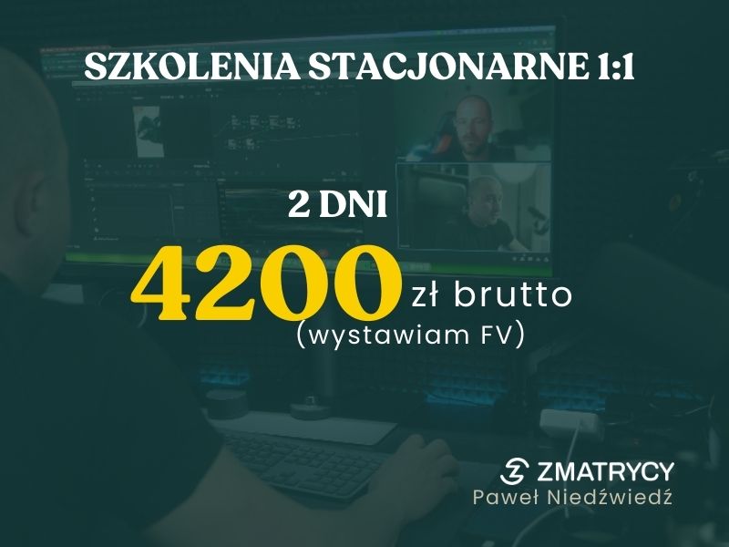 Szkolenia stacjonarne filmowanie 2 zielona gora