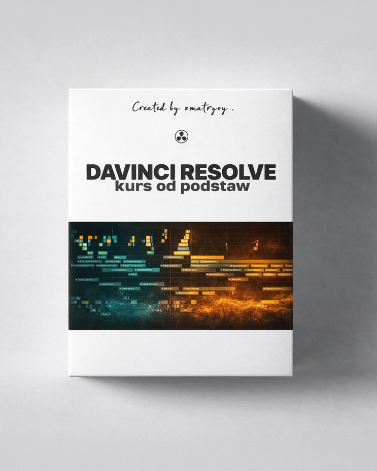 Okładka kursu online DaVinci Resolve od podstaw ZMATRYCY